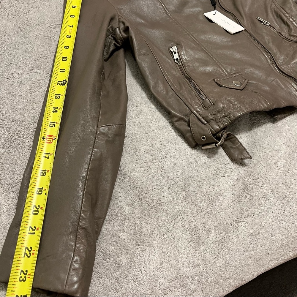 Gray Leather Jacket - image 5